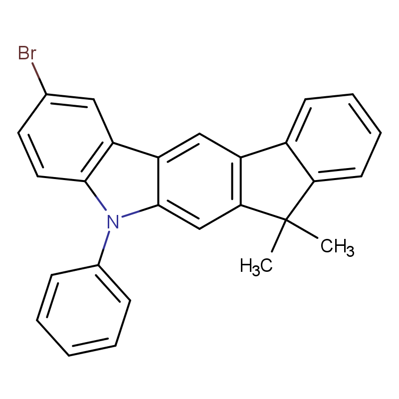 2-BroMo-5,7-dihydro-7,7-diMethyl-5-phenyl-indeno[2,1-b]carbazole