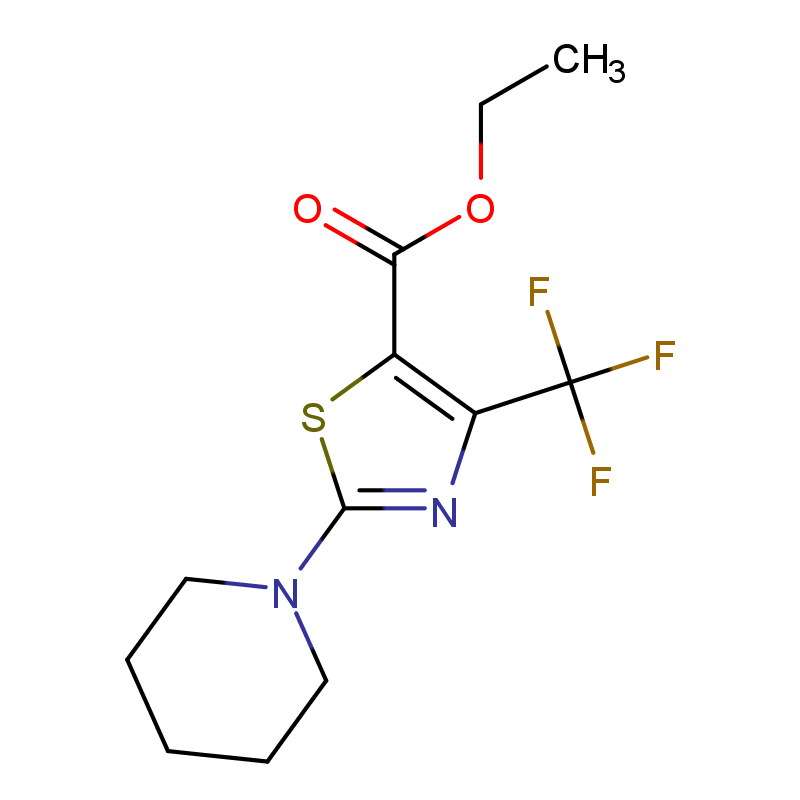 Ethyl 2-piperidin-1-yl-4-(trifluoromethyl)-1,3-thiazole-5-carboxylate