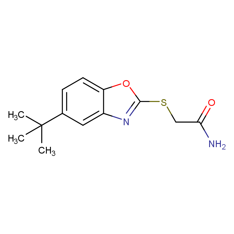 2-[(5-tert-butyl-1,3-benzoxazol-2-yl)thio]acetamide