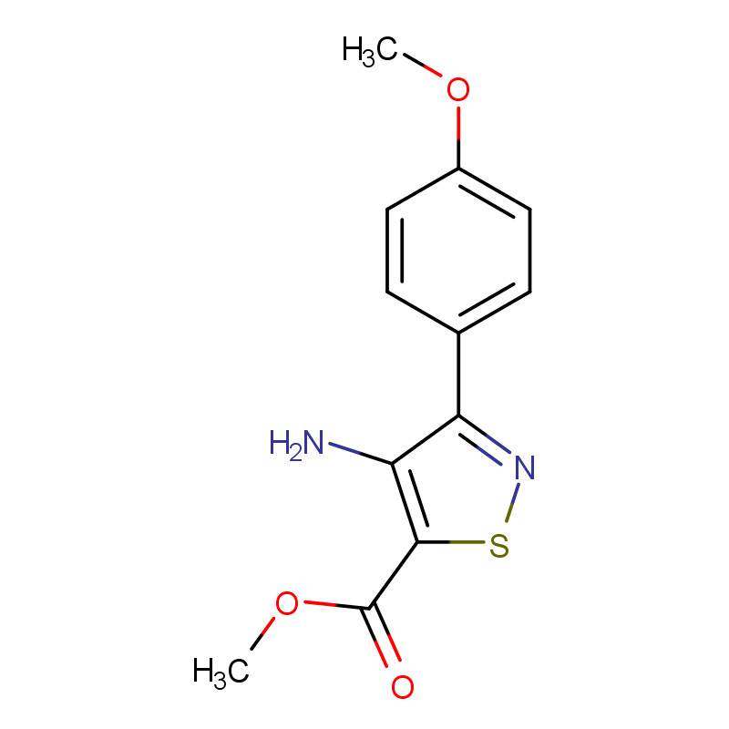 4-氨基-3-(4-甲氧基苯基)异噻唑-5-甲酸甲酯