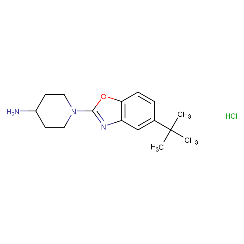 1-(5-tert-butyl-1,3-benzoxazol-2-yl)piperidin-4-amine hydrochloride