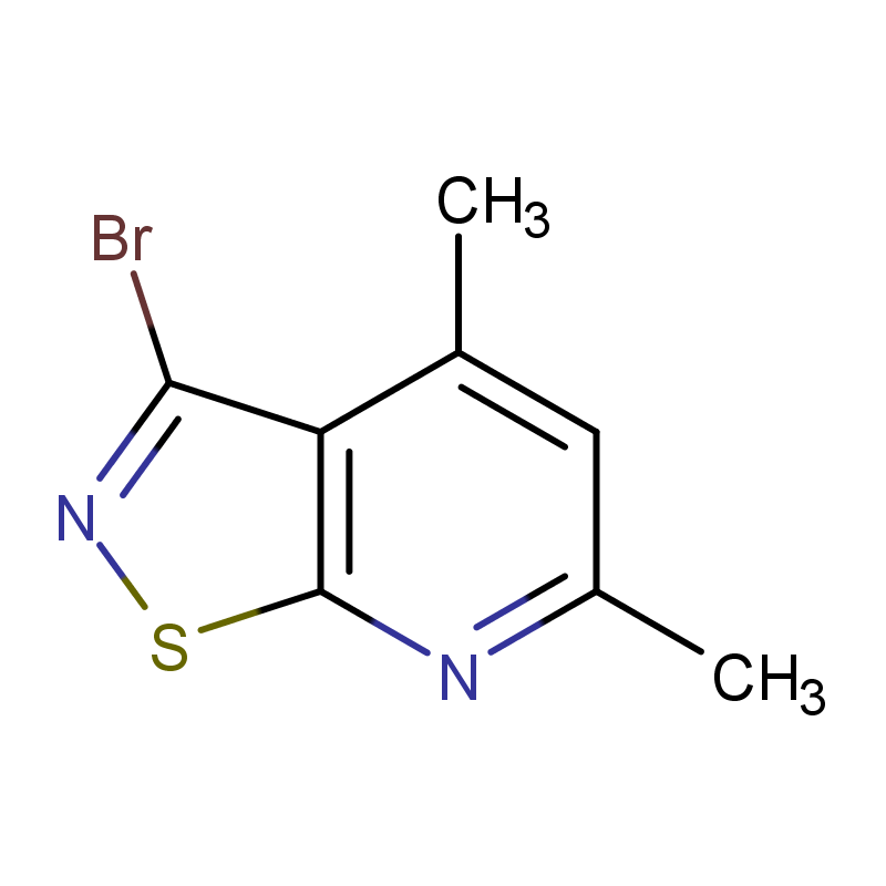 3-溴-4,6-二甲基-异噻唑[5,4-B]吡啶