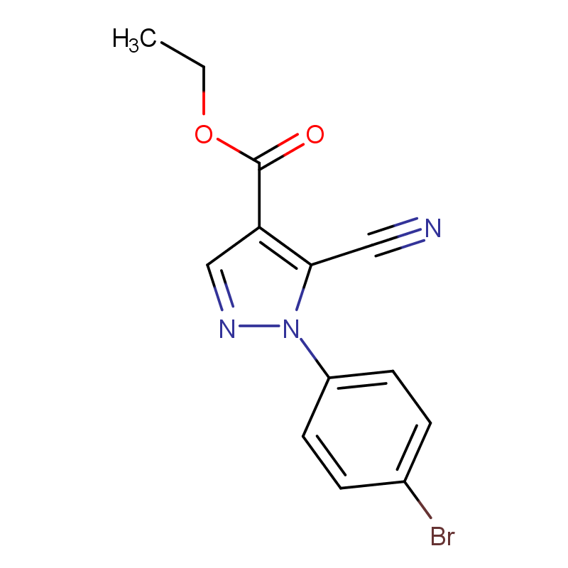 1-(4-溴苯基)-5-氰基-1H-吡唑-4-羧酸乙酯